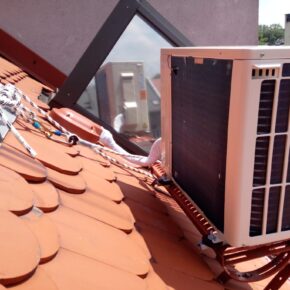 Montaż klimatyzatora na skośnym dachu