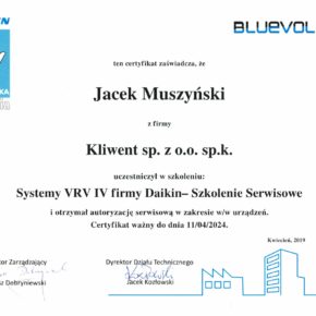 Akademia Daikin Szkolenie serwisowe - Jacek Muszyński