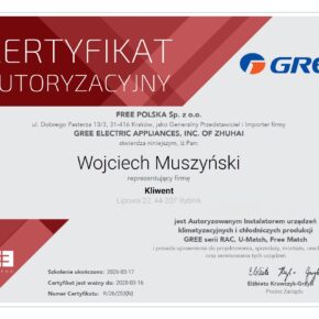 Gree Autoryzowany Instalator Wojciech Muszyński
